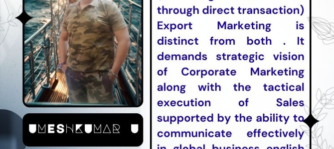 EXPORT MARKETING