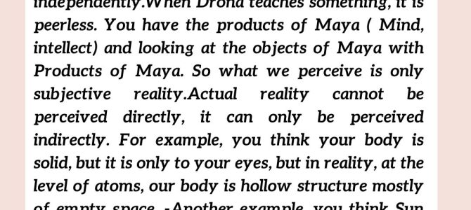 MAYA CANNOT ACT WITHOUT OBJECTIVE REALITY
