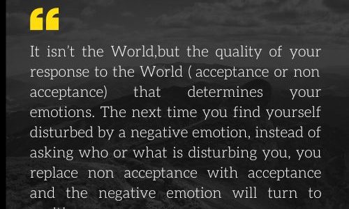 RESPONSE TO THE WORLD
