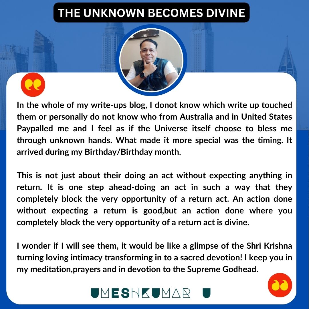 THE UNKNOWN BECOMES DIVINE