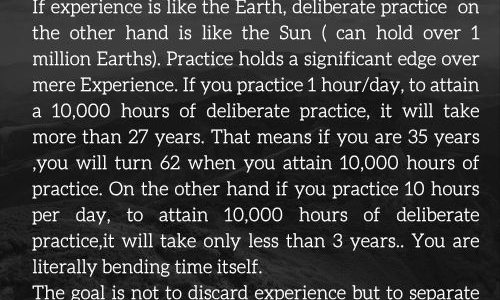 YEARS DONT MATTER,DEPTH DOES