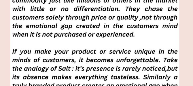 TRADING MIND VS BRANDING MIND