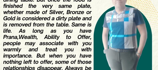 A DIRTY PLATE -A LESSON ABOUT LIFE