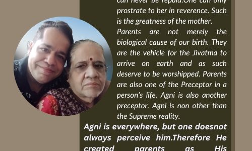 CONSIDER PARENTS AS GOD