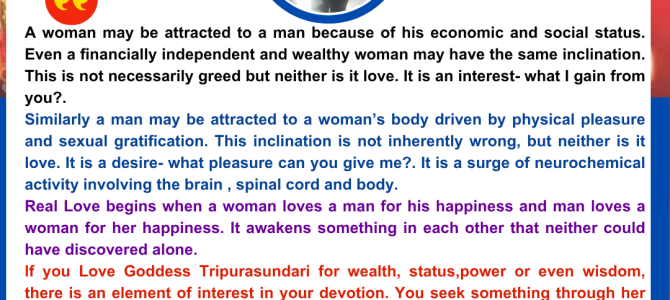 INTEREST, DESIRE AND REAL LOVE